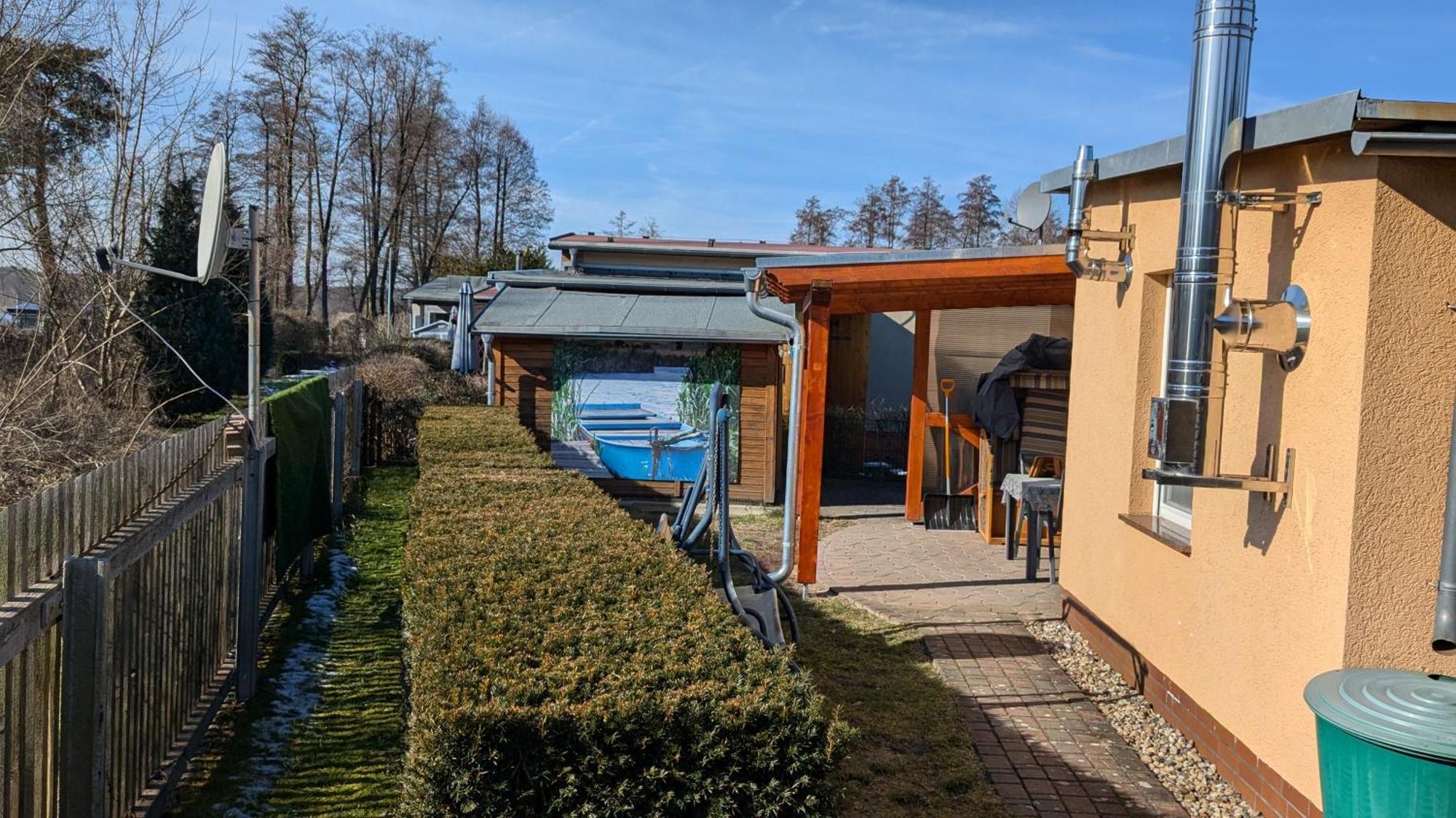 Spreewaldhaeuser Golinski Mit Kamin Am Neuendorfer See Alt Schadow Экстерьер фото